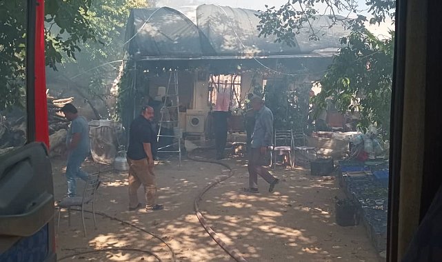 Serada korkutan yangın