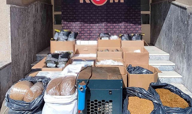 Tekirdağ'da makaron ve tütün operasyonu