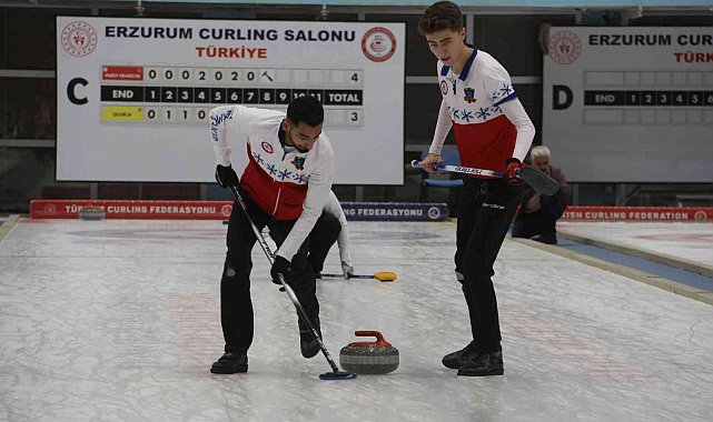 Türkiye Curling Süper Lig Finali Erzurum'da yapıldı