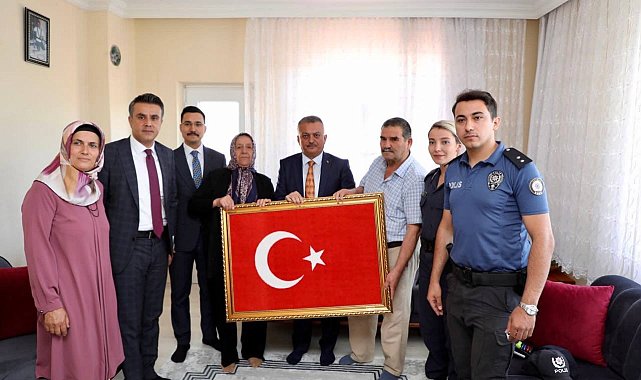 Vali Yazıcı: "Şehit ailelerimizin her zaman yanındayız"