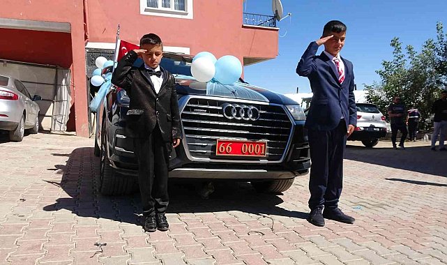 Valinin makam aracı şehit çocuklarının sünnet arabası oldu