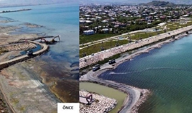 Van Gölü'nden 500 bin metreküp dip çamuru çıkarıldı