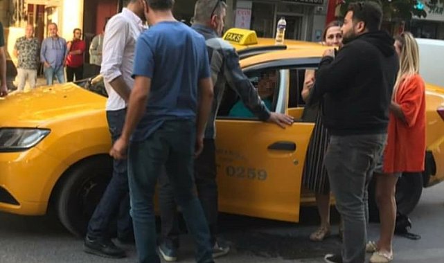 Yol verme tartışmasında taksi sürücüsü darp edildi