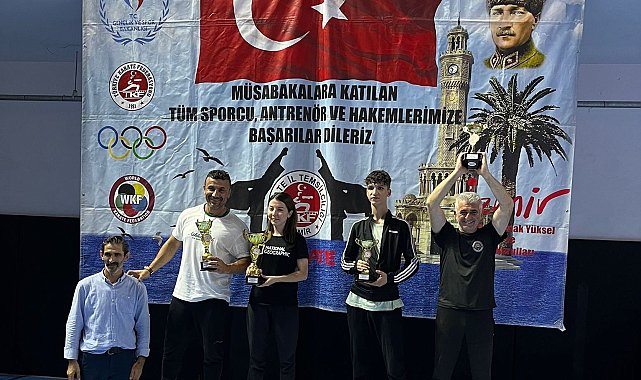 Aliağalı karateciler madalyaları topladı