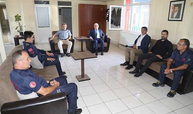 Burhaniye'de itfaiyeciler unutulmadı