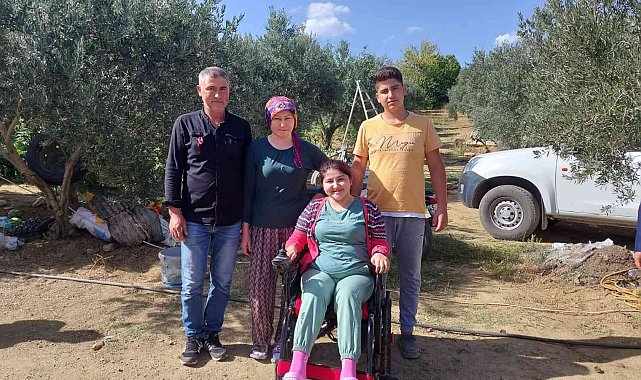 Engelli arabasıyla artık sokaklarda dolaşabilecek