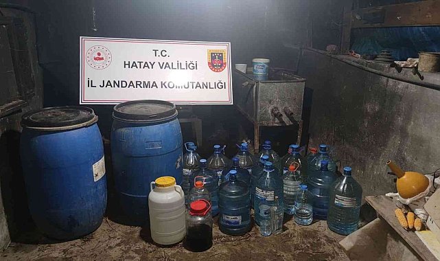 Hatay'da 3 ton 670 kilogram kaçak içki ele geçirildi