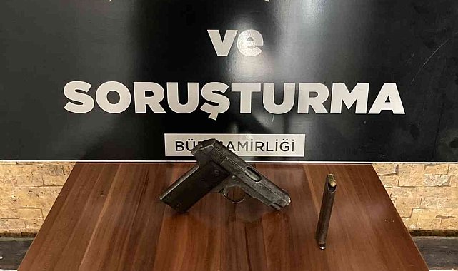 Kastamonu'da ruhsatsız tabanca ve fişekler ele geçirildi