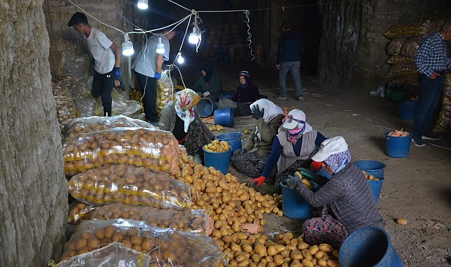 Patates bu mağaralarda ayrı bir lezzet kazanıyor