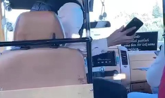 TEM otoyolunda minibüste 'seyir halindeyken şoför değişikliği' kamerada