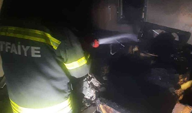 Bodrum'daki yangında 2 kişi yaralandı