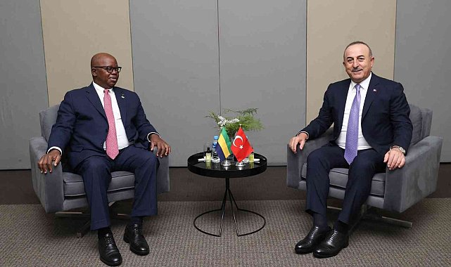 Çavuşoğlu, Gabonlu mevkidaşı Adamo ile görüştü
