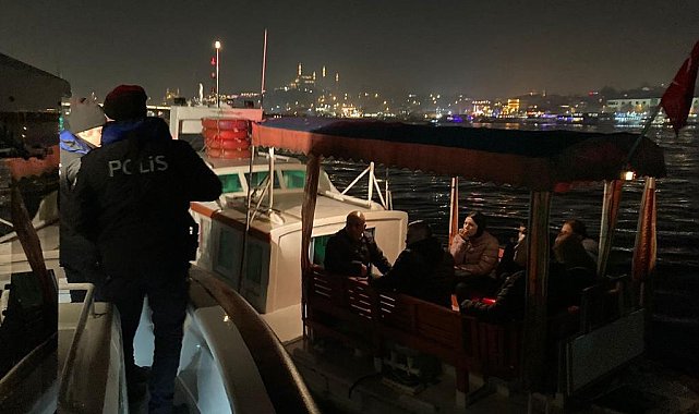 Deniz polisinden Boğaz'da denetim