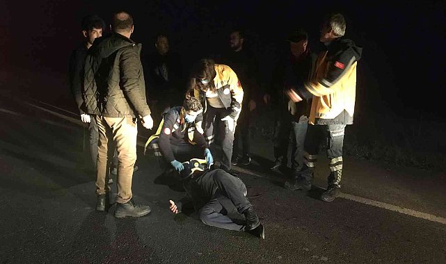 Otomobilin çarptığı yaya hastanelik oldu