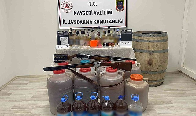 Sahte içki üretilen eve operasyon