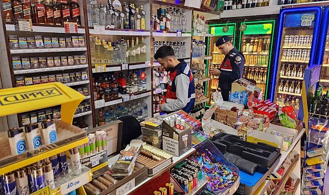 Yalova'da jandarmadan kaçak ve sahte alkol denetimi