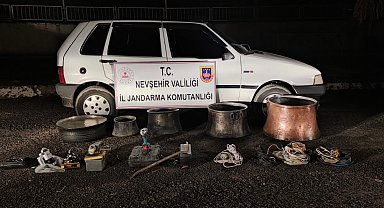 3 hırsız çaldıkları malzemeler ile birlikte yakalandı