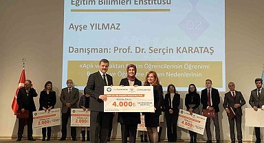 ADÜ Araştırma Görevlisi Yılmaz'ın tezi ikincilik ödülü aldı
