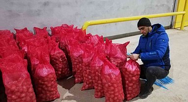 Afyonkarahisar'da depolardaki tohumluk patatesler kontrol edildi