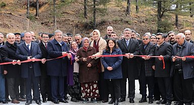 Akdağ Tabiat Parkı yolu artık daha kısa ve güvenli
