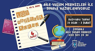 Ankara Büyükşehir Belediyesinden LGS VE YKS'ye hazırlık kursları