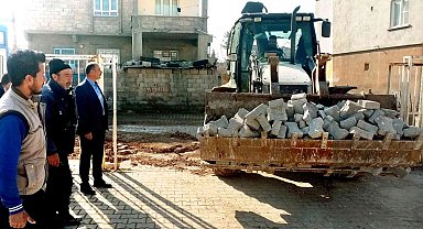 Araban'da bozulan yollar onarılıyor
