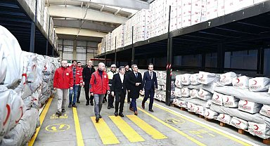 Atay'dan Kızılay Lojistik merkezine inceleme