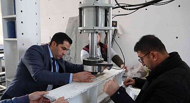 Atık malzeme ile 12 ton basınca dayanıklı beton boru ürettiler