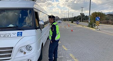 Aydın'da servis araçları denetlendi