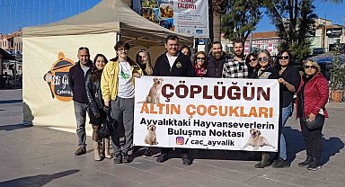 Ayvalık'ta Çöplüğün Altın Çocuklarına anlamlı destek