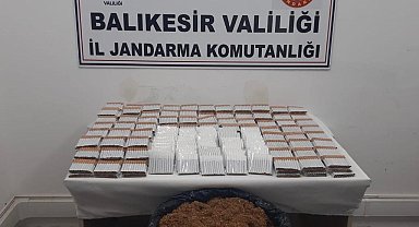 Ayvalık'ta jandarma kaçak tütün operasyonu