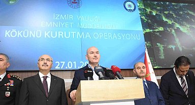 Bakan Soylu, İzmir'de 'Kökünü Kurutma Operasyonu' hakkında açıklama yaptı