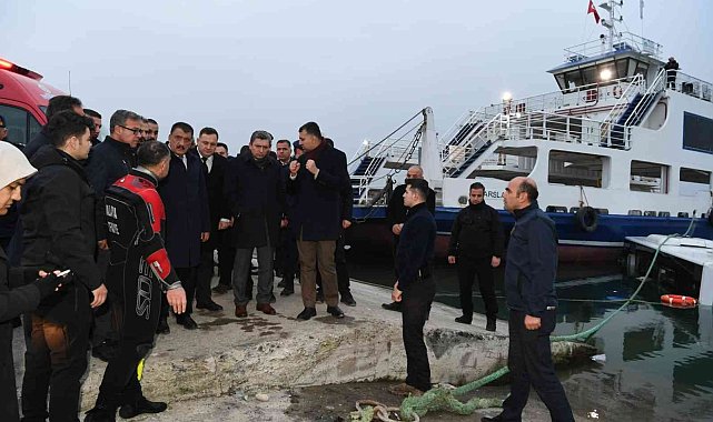 Baraja düşen yolcu otobüsünde arama çalışması tamamlandı