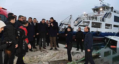Baraja düşen yolcu otobüsünde arama çalışması tamamlandı