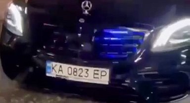 Başakşehir'de yabancı plakalı çakarlı araç ile drift ve makas attılar