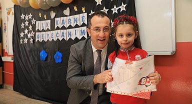 Başkan Ekim miniklerin karne sevincine ortak oldu
