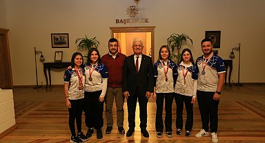 Başkan Gürün, milli okçuları ağırladı