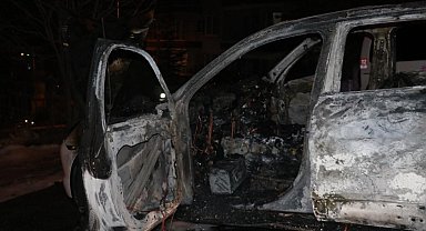 Başkentteki lüks aracın tartışma yüzünden yakıldığı iddia edildi