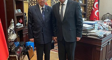 Belediye Başkanı Vidinlioğlu'dan MHP Genel Başkanı Devlet Bahçeli'ye ziyaret