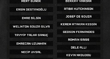 Beşiktaş'ın, Konyaspor maçı kamp kadrosu açıklandı