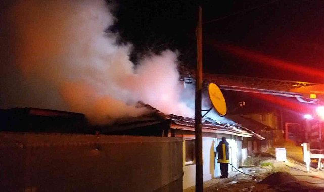 Bilecik'te çıkan yangında tek katlı ev kullanılmaz hale geldi