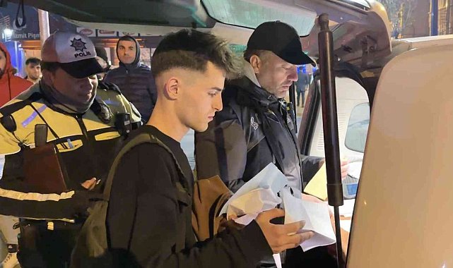 Bir hafta önce ehliyetini alan stajyer sürücü, alkollü yakalandı