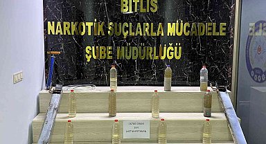 Bitlis'te 16 kilo 700 gram sıvı metamfetamin ele geçirildi
