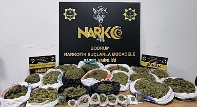 Bodrum'da 3 kilo esrar ele geçirildi