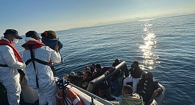 Bodrum'da 65 düzensiz göçmen kurtarıldı