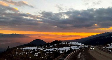 Bolu'da kartpostallık gün batımı