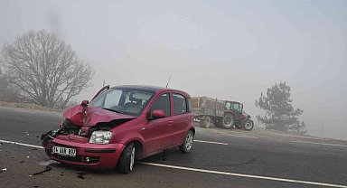 Bolu'da sis kazayı beraberinde getirdi: 2 yaralı