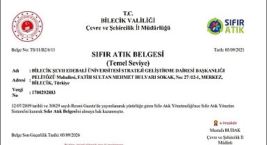 BŞEÜ "Sıfır Atık" çalışmalarını tamamladı