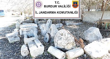 Burdur'da 60 adet tarihi eser ele geçirildi