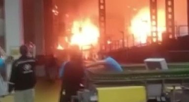 Bursa'da fabrikada korkutan yangın